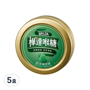 VALDA 樺達 薄荷喉糖, 50g, 5盒