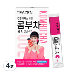 TEAZEN 莓果康普茶沖泡飲, 5g, 10條, 4盒