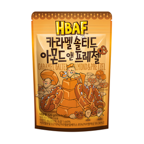 HBAF 焦糖杏仁果與蝴蝶餅, 120g, 1包