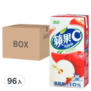 黑松 蘋果C 蘋果果汁飲料, 300ml, 96入