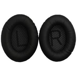 耳罩式耳機海綿套 QC25/QC35/AE2/QC2/QC15適用, 黑黑墊, 單品