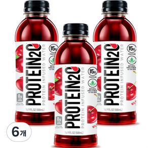 PROTEIN2O 蛋白質補充蛋白質飲料 野櫻桃, 6個, 500ml