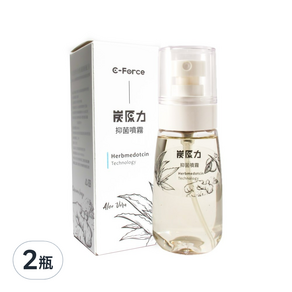 炭原力 抑菌噴霧, 純粹天然, 80ml, 2瓶