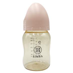 Simba 小獅王辛巴 蘊蜜鉑金PPSU寬口防脹氣奶瓶 0歲以上, 栗粉, 200ml, 1個