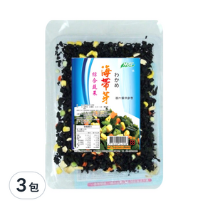 茂格生機 海帶芽 綜合蔬菜, 80g, 3包