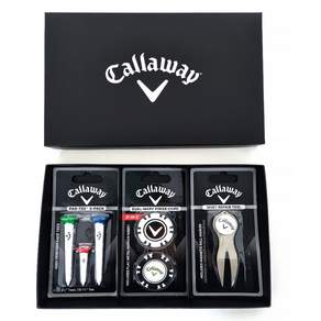 Callaway Field Supplies Par Combo Golf Tee + Dual Poker Chip Marker + Green Repair Tool 禮品套裝, 1組, 混色