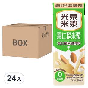 光泉 糙米漿 保久乳, 200ml, 24入