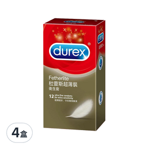 durex 杜蕾斯 超薄裝衛生套 52.5mm, 12個, 4盒