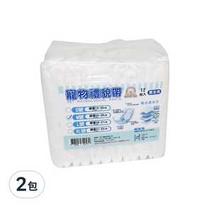 寵物夢工廠 寵物紙尿褲 禮貌帶 男生用 320g, M 腰圍30-38cm 3-7公斤適用, 12片, 2包