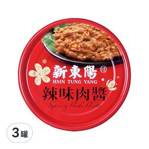 新東陽 辣味肉醬, 147g, 3罐