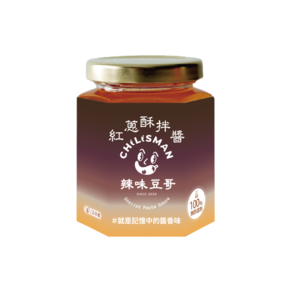 CHILISMAN 辣味豆哥 紅蔥酥拌醬, 240g, 1罐