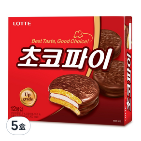 LOTTE 樂天 巧克力派, 408g, 5盒