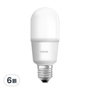 OSRAM 歐司朗 7W STICK LED燈泡 E27, 燈泡色, 6顆