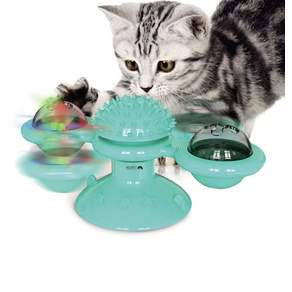 RESPET Cat Spinner Cat 動作玩具, 藍色, 1個