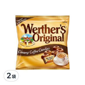 Werther's Original 道地的偉特 咖啡鮮奶油糖, 80g, 2袋