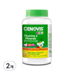 CENOVIS 聖諾 孩童綜合維他命礦物質錠片 水果口味, 120顆, 2罐