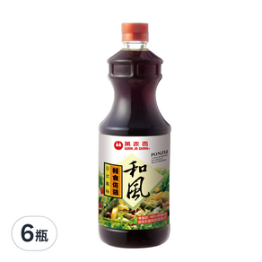 萬家香 和風輕食佐醬, 1000ml, 6瓶