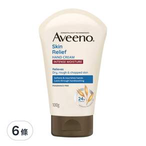 Aveeno 艾惟諾 燕麥高效舒緩護手霜 燕麥香, 100g, 6條