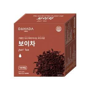 DAHADA 普洱茶包, 0.7克, 100包, 1盒