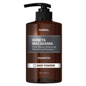 KUNDAL 昆黛爾 蜂蜜&澳洲堅果香氛洗髮精 Baby Powder, 500ml, 1瓶