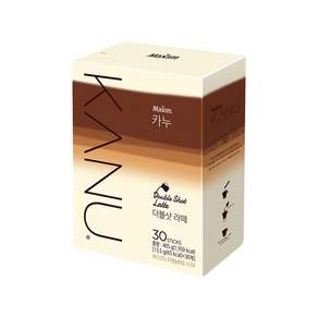 KANU 漸層奶香雙倍濃縮拿鐵咖啡, 13.5g, 30條, 1盒