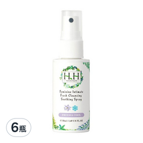 HH 草本新淨界 私密潔淨舒緩噴霧 沁涼蒼蘭, 50ml, 6瓶