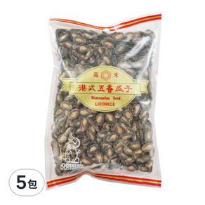 嘉禾牌 港式五香瓜子, 430g, 5包