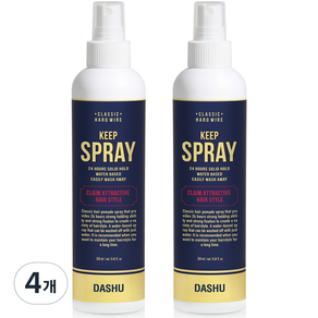 DASHU 男士經典硬派定型噴霧, 250ml, 4入