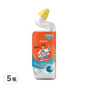 Mr Muscle 威猛先生 深層淨力潔廁凝膠 清新海洋, 750ml, 5瓶