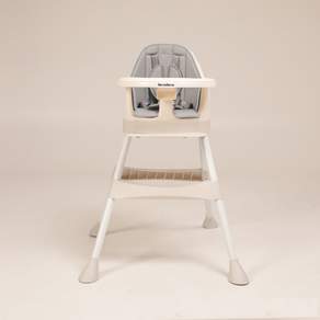 BeneBene 4合1孩童高腳椅, 灰色, 高腳椅(不含玩具)