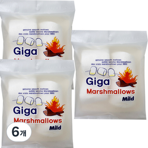 GIGA Mild款經典棉花糖, 90g, 6包