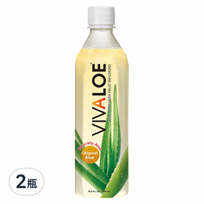 VIVALOE 纖薈 原味蘆薈風味飲, 500ml, 2瓶