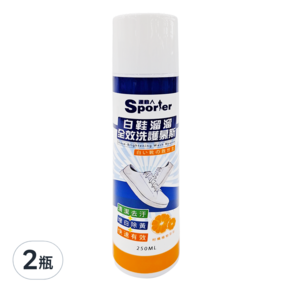 Sporter 運動人 白鞋溜溜全效洗護慕斯, 250ml, 2瓶