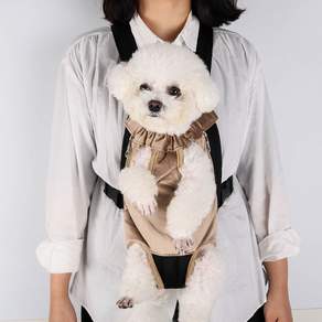 DING DONG PET 犬用麂皮雙肩背帶, 混色