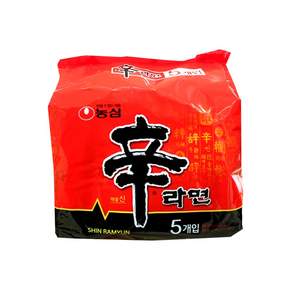 Nongshim 農心 辛拉麵 韓國境內版, 120g, 5包, 1袋