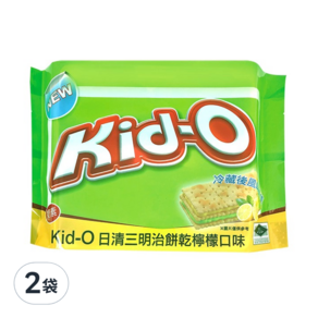 Kid-O 三明治餅乾 檸檬口味, 340g, 2袋