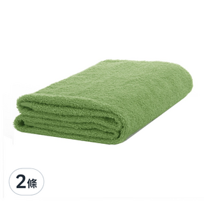 日本桃雪 精梳棉飯店浴巾 60 x 130cm, 茶綠, 2條