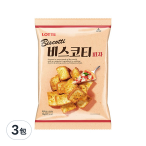 LOTTE 樂天 披薩口味麵包餅, 70g, 3包