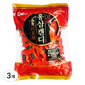 CW Food 高麗紅蔘糖, 300g, 3個