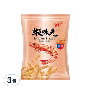 裕榮食品 蝦味先 泡菜, 60g, 3包