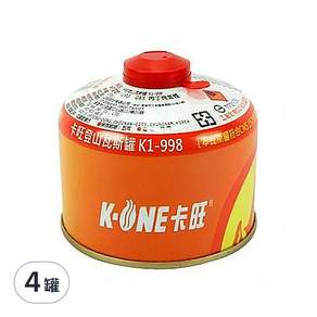 K-ONE 卡旺 高山瓦斯罐, 230g, 4罐