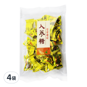 高麗人蔘風味糖, 120g, 4袋