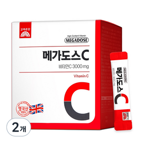 MEGADOSE Megadose維他命C 3000隨身包, 3g, 2盒