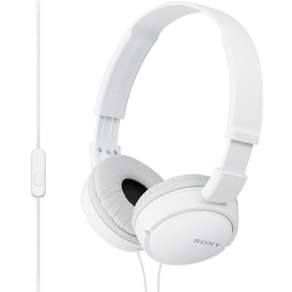 SONY 索尼 耳罩式耳機, 白色, MDR-ZX110AP