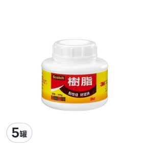 3M Scotch 樹脂白膠, 300g, 5罐