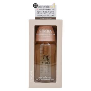 Simba 小獅王辛巴 蘊蜜鉑金PPSU寬口防脹氣奶瓶 全齡適用 3個月以上適用, 栗粉色, 270ml, 1瓶