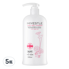 MIYESTLE 女性私密清潔露, 500ml, 5瓶