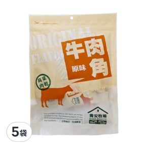 喬安牧場 高粱酒原味牛肉角, 170g, 5袋