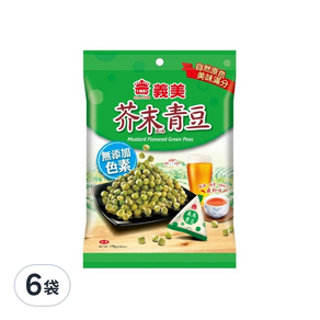 義美 芥末青豆, 178g, 6袋