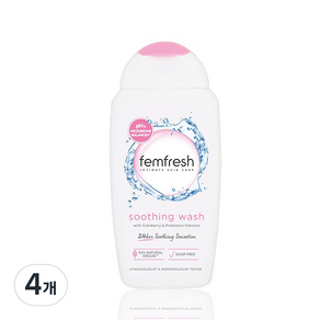 femfresh 芳芯 女性私密清潔露, 250ml, 4瓶